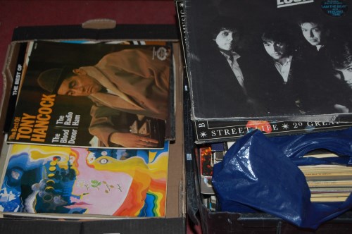 Lot 579 - Two boxes of assorted long playing records to...