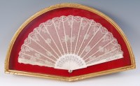 Lot 1345 - A J Duvelleroy of London & Paris bone and lace...