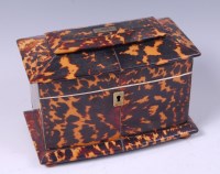 Lot 1323 - A Regency blond tortoiseshell and white metal...