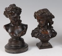 Lot 1328 - A late 19th century French bronze pedestal...