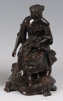 Lot 1329 - A late 19th century French bronze figure of a...