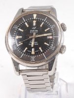 Lot 1256 - A gentlemans stainless steel Enicar Sherpa...
