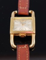 Lot 1301 - A vintage ladies Jaeger LeCoultre 18ct gold...