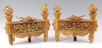 Lot 1374 - A pair of late 19th century French gilt bronze...