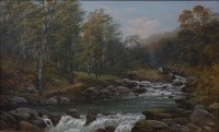 Lot 1451 - Richard Allam (19th century) - Lone fisherman...