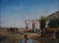 Lot 1464 - Contemporary school - North African landscape...