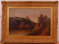 Lot 1466 - W Haines - Extensive river landscape with...