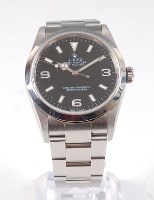 Lot 1285 - A gents stainless steel Rolex Oyster Perpetual...
