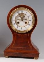 Lot 1530 - An Edwardian mahogany and inlaid balloon...