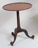 Lot 1541 - A George III mahogany pedestal tripod table,...