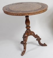 Lot 1547 - A 19th century walnut occasional table, the...