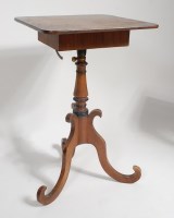 Lot 1556 - A late Georgian mahogany pedestal reading...