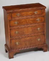 Lot 1560 - A walnut bachelors chest, in the early 18th...