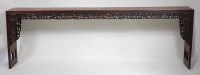 Lot 1414 - A 19th century Chinese 'rosewood' hall table...