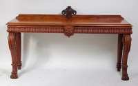 Lot 1582 - A William IV mahogany hall table, having a...