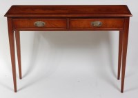 Lot 1604 - A George III style mahogany and rosewood...