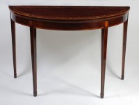 Lot 1608 - A Sheraton Period mahogany, satinwood banded...