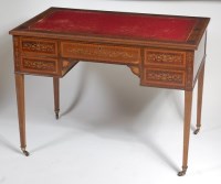 Lot 1558 - A Sheraton Revival mahogany and inlaid...