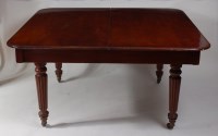 Lot 1571 - A Victorian mahogany extending dining table,...