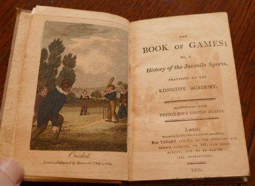 Lot 1051 - BOOK OF GAMES... practised at Kingston Academy,...