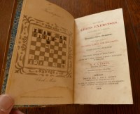 Lot 1133 - KENNY, W.S., Practical Chess Exercises, London...