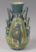 Lot 1146 - A Charles Brannam Devon Pottery vase, on a...
