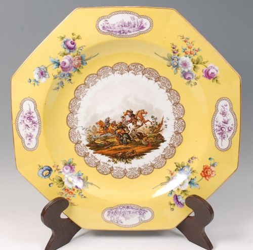 Lot 1153 - A 19th century Vienna style porcelain charger,...