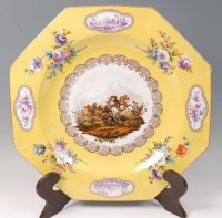 Lot 1153 - A 19th century Vienna style porcelain charger,...