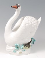 Lot 1154 - A modern Meissen porcelain swan figure,...