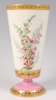 Lot 1157 - A mid-19th century porcelain pedestal vase by...