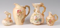 Lot 1163 - A Royal Worcester porcelain blushware jug,...