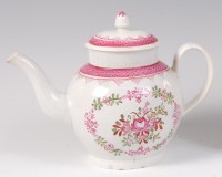 Lot 1166 - A late 18th century English creamware teapot...