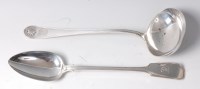 Lot 1182 - A Victorian silver stuffing spoon, in the...