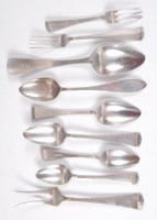 Lot 1188 - A quantity of circa 1900 Dutch silver flatware,...