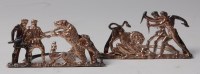 Lot 1197 - A pair of late Victorian silver menu holders,...