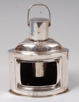 Lot 1203 - An Edwardian silver novelty table lighter in...