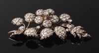 Lot 2034 - An early C20th silver gilt and diamond set...