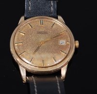 Lot 2135 - A gents Omega 9ct gold cased wristwatch,...