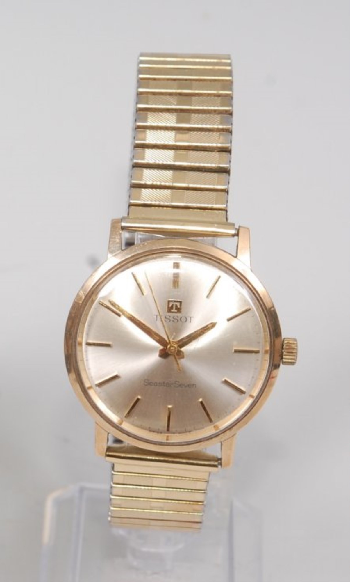 Lot 2266 A gents Tissot 9ct gold Seastar Seven watch