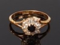 Lot 2027 - An early 20th century 18ct gold, sapphire and...
