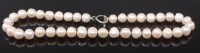 Lot 2331 - A modern cultured pearl single string choker,...