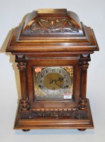 Lot 29 - A late 19th century continental carved walnut...