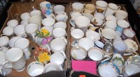 Lot 46 - Two boxes of miscellaneous china to include...