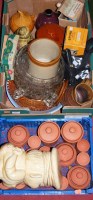 Lot 64 - Two boxes of miscellaneous items to include...