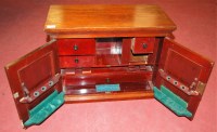 Lot 69 - An Edwardian mahogany smoker's cabinet, the...