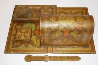 Lot 75 - A modern Indian lacquered desk compendium...