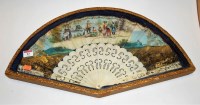 Lot 83 - A cased continental hand-coloured decorative...