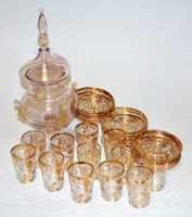 Lot 95 - A mid-20th century Continental glass twelve...