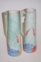 Lot 97 - A pair of Art Deco Radford pottery ewers, each...