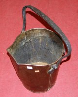 Lot 123 - An Arts & Crafts hammered copper coal scuttle,...